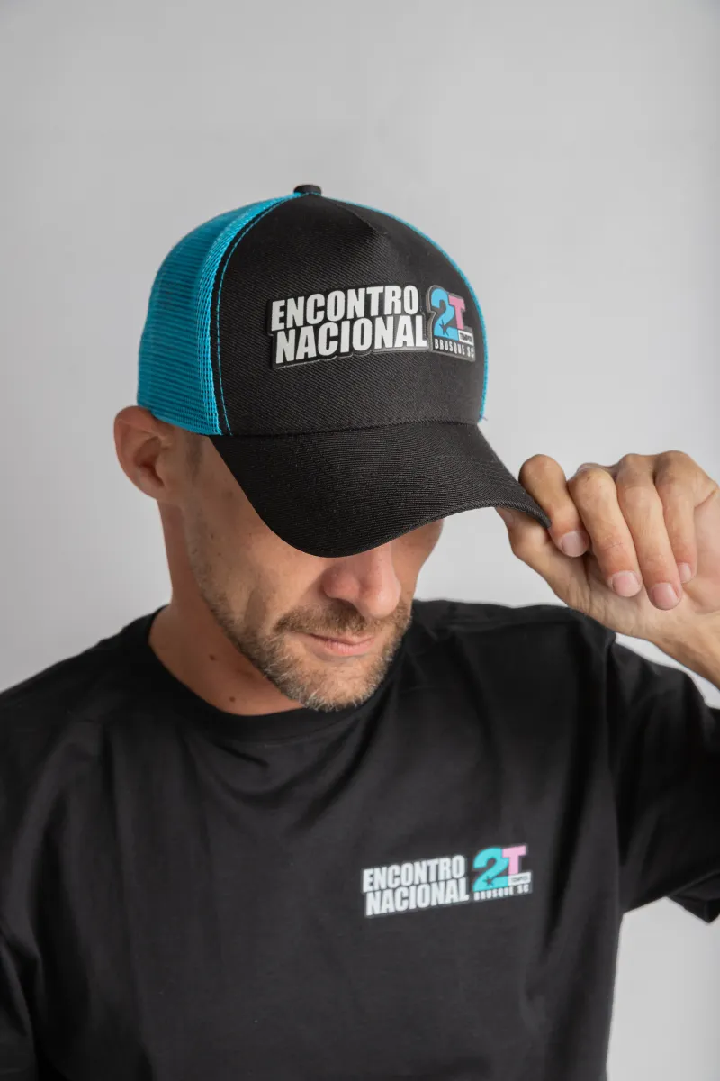 Boné Trucker Preto Ciano ENM2TEMPOS