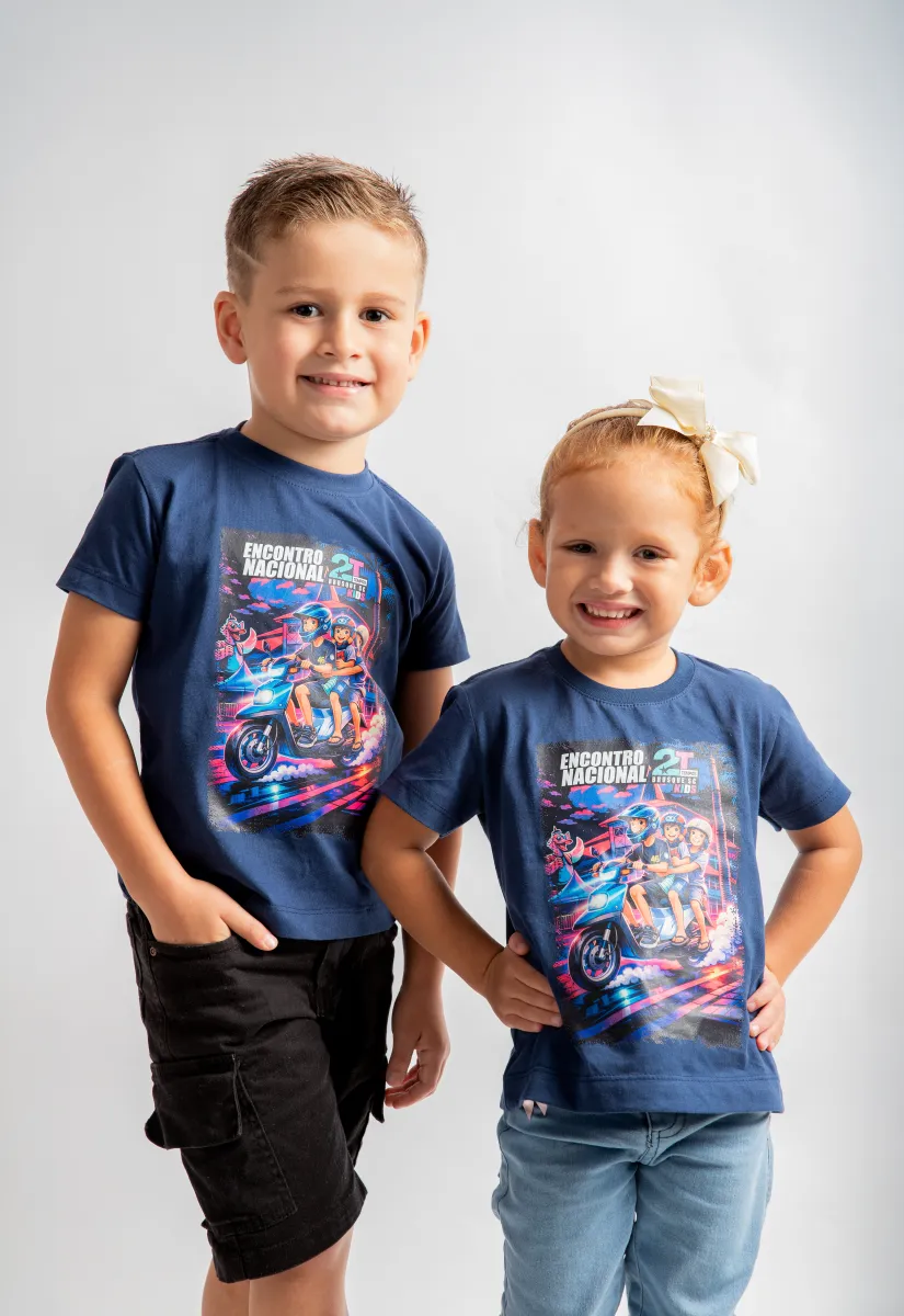 Camiseta Infantil Azul ENM2TEMPOS